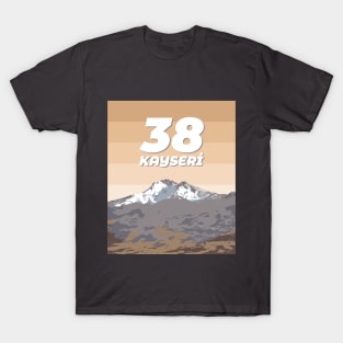 Kayseri 38 | Erciyes | Türkiye şehir No.38 T-Shirt